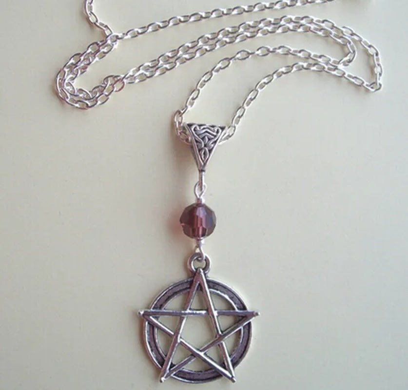 Pentagram & Fertility Goddess Tree of Life Triquetra Trinity Knot Triangle Turkey Evil Eye Protection Charms Pendant Necklace