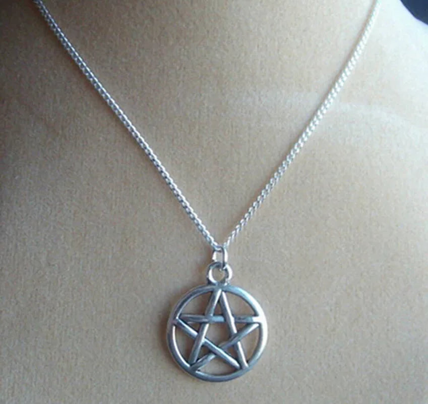 Pentagram & Fertility Goddess Tree of Life Triquetra Trinity Knot Triangle Turkey Evil Eye Protection Charms Pendant Necklace