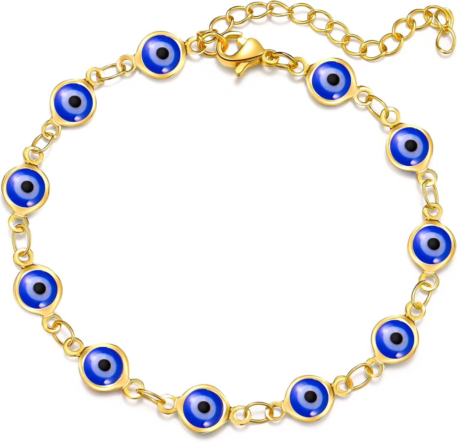 Evil Eye Bracelets Blue Eye Bracelet Evil Eye Jewelry Ojo Hamsa Bracelet Dainty Gold Bracelets for Women Trendy