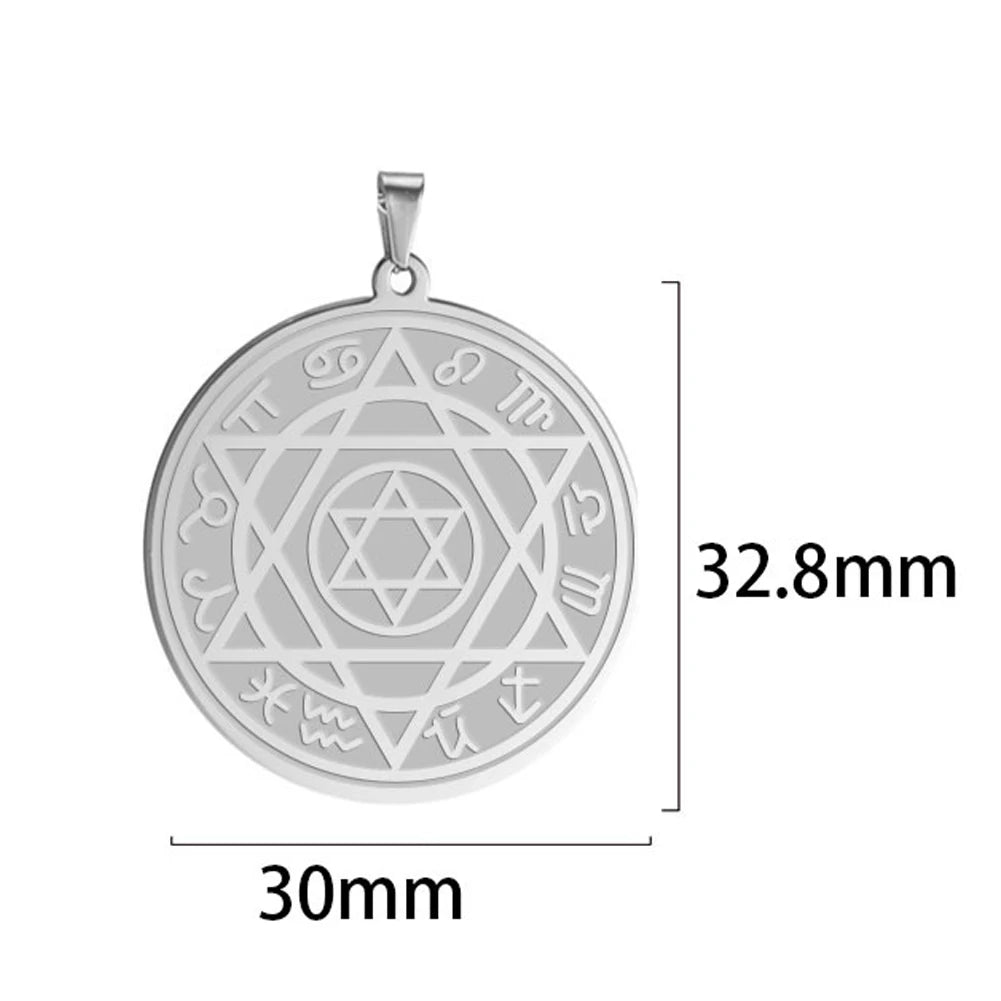 7 Archangels Sigil Charm DIY Accessories Pendant for Necklace Archangels Sigil Pendants Magic Amulet Protection