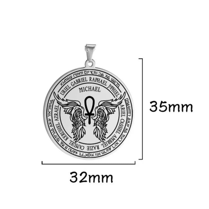 7 Archangels Sigil Charm DIY Accessories Pendant for Necklace Archangels Sigil Pendants Magic Amulet Protection