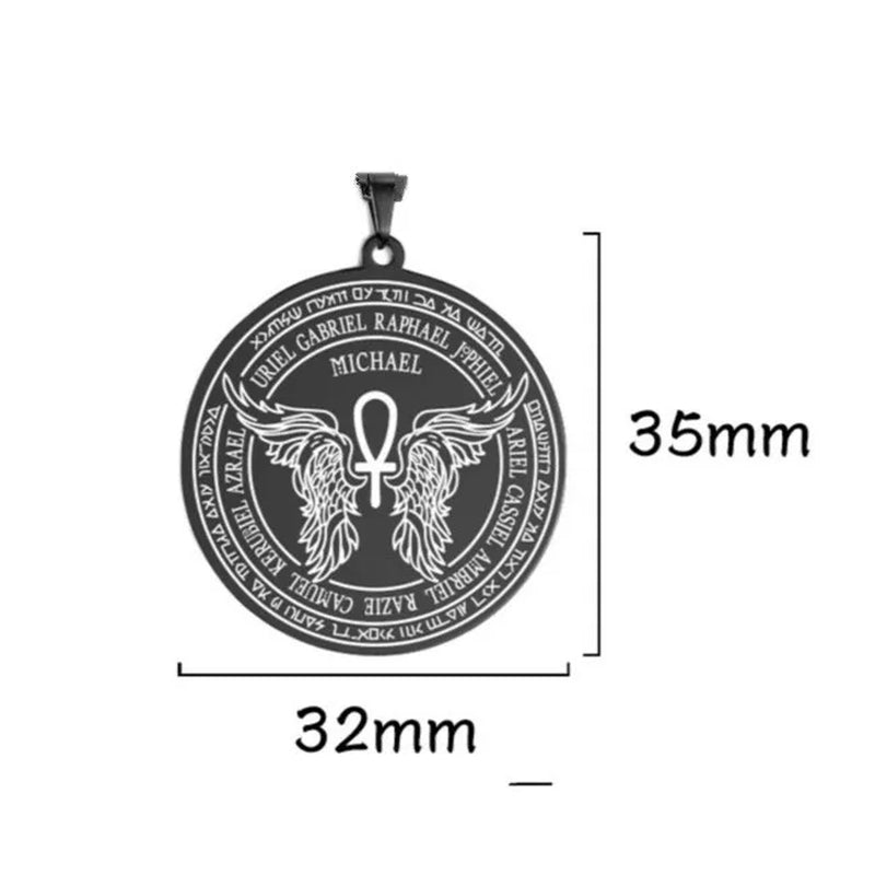 7 Archangels Sigil Charm DIY Accessories Pendant for Necklace Archangels Sigil Pendants Magic Amulet Protection