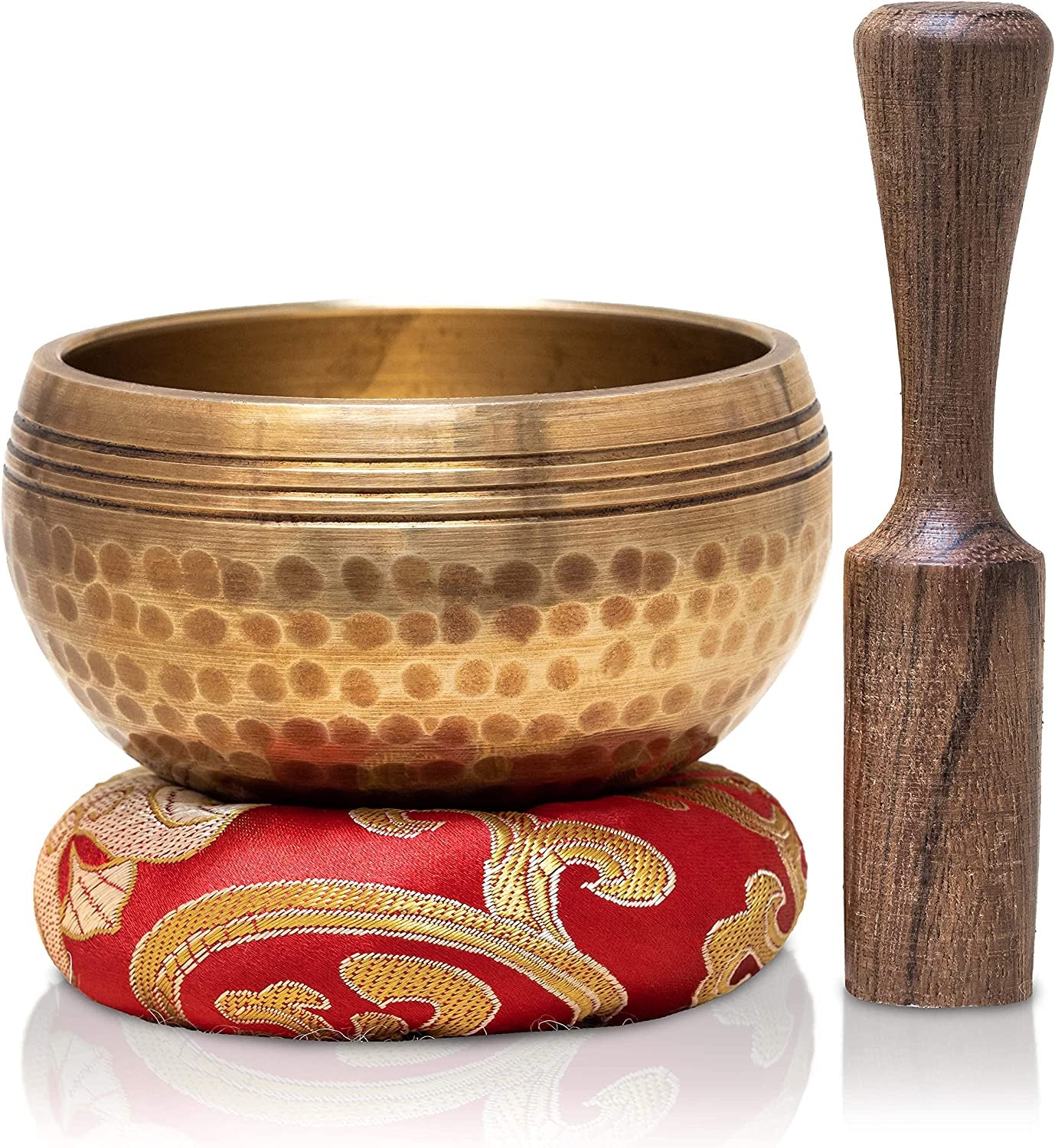 Tibetan Singing Bowls Set~ Meditation Sound Bowl Hand Hammered in Nepal for Yoga, Meditation, Mindfulness, Healing & Chakra Balancing~ (3 Inch)